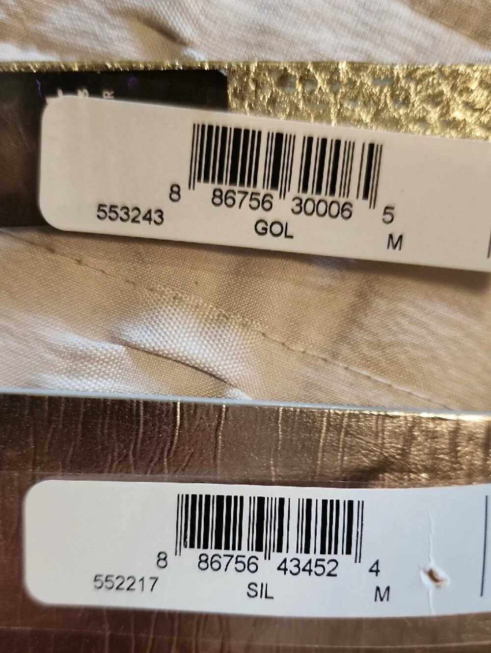 Michael Kors Silver Colored and Gold Colored Belts